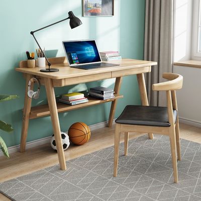 Escritorio de computadora de madera personalizado con material de superficie ecológico duradero