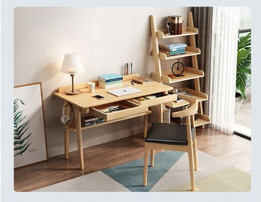 Escritorio de computadora de madera personalizado con material de superficie ecológico duradero