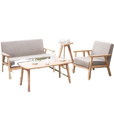 Sofá de madera para sala de estar estilo seccional y aceptación OEM incluido en el diseño