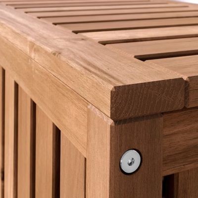 Personalización Banco de almacenamiento de madera para exteriores e interiores Gran cubierta de almacenamiento Caja cobertizo de jardín