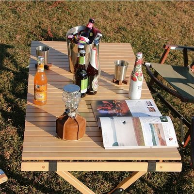 Mesa de comedor de picnic de madera sólida para fácil montaje y limpieza