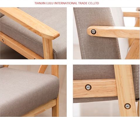 Sofá de madera para sala de estar estilo seccional y aceptación OEM incluido en el diseño
