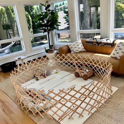Eco Amigable Gran Niño Jardín de Leña para Aprendizaje Montessori Robusto Plegable y Personalizable