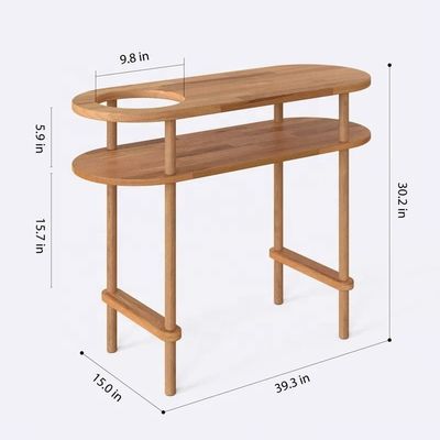 Sofá de consola madera maciza tabla de consola de la naturaleza para el baño mesa de entrada pasillo y muebles de casa