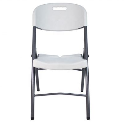 Silla plegable de HDPE ligera para eventos de bodas Silla plegable portátil de plástico y metal