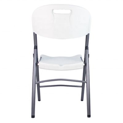 Silla plegable de HDPE ligera para eventos de bodas Silla plegable portátil de plástico y metal