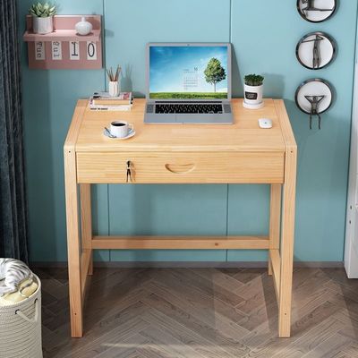 Moderno de color personalizado de madera sólida Muebles de oficina para el hogar Mesa de estudio de dormitorio pequeño