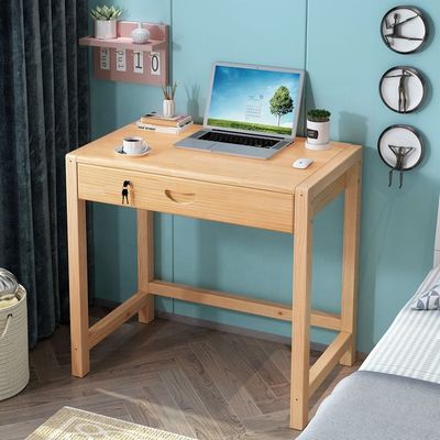 Moderno de color personalizado de madera sólida Muebles de oficina para el hogar Mesa de estudio de dormitorio pequeño
