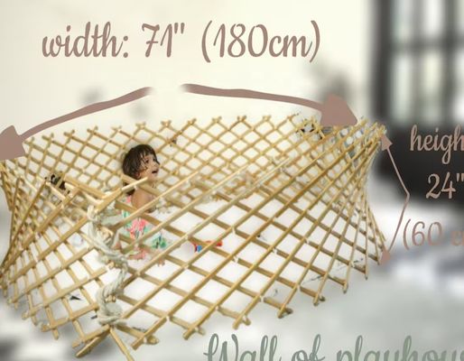 Mejorar su sala de estar con nuestro robusto y ecológico gran bebé de madera sólida plegable Playpen