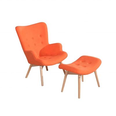 Hospital personalizado sillón práctico de sala de estar con marco de madera sólida y material de respaldo de asiento de tela