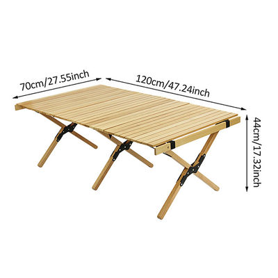 Competitividad Torta Roll Plegable mesas de madera de transporte de la mesa de ocio al aire libre Muebles de madera generales para el lujo estilo moderno