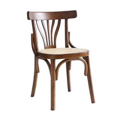 Silla de comedor de madera maciza apilada de diseño nórdico