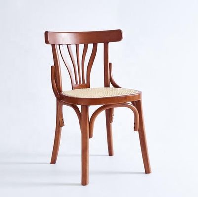 Silla de comedor de madera maciza apilada de diseño nórdico