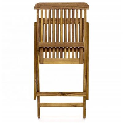 3 piezas plegables de madera de acacia Bistro Set perfecto para comer al aire libre y entretenimiento