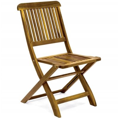 3 piezas plegables de madera de acacia Bistro Set perfecto para comer al aire libre y entretenimiento