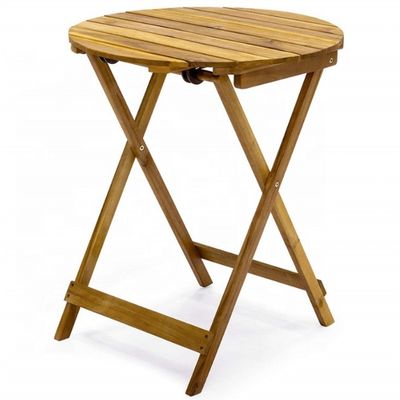 3 piezas plegables de madera de acacia Bistro Set perfecto para comer al aire libre y entretenimiento