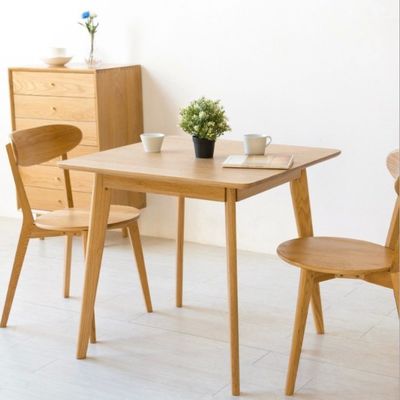 Última elaboración personalizada exquisita Mesa de comedor de madera sólida 120 * 60 * 75cm en forma rectangular