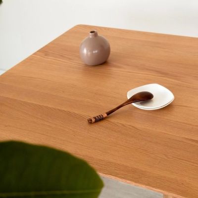 Última elaboración personalizada exquisita Mesa de comedor de madera sólida 120 * 60 * 75cm en forma rectangular