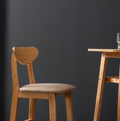 Diseño contemporáneo estilo sillas de bar de madera taburetes para mesa alta en la sala de estar