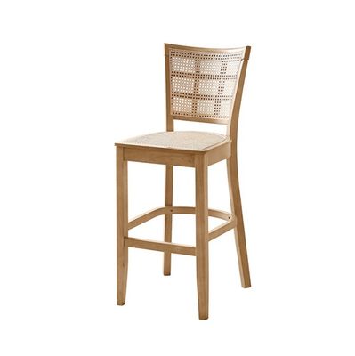 Silla de bar de cocina a medida Pierna de madera sólida Taburete de 43cm*43cm*109cm Peso límite 100KG