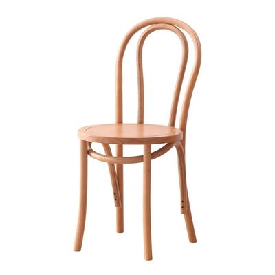 Cushion de rotín natural de madera sólida silla de boda de madera banquete personalizado moderno silla apilada para muebles comerciales