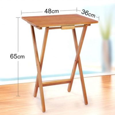 Mesa plegable de madera sólida portátil y ligera para un transporte fácil