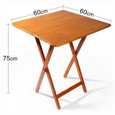 Mesa plegable de madera sólida portátil y ligera para un transporte fácil