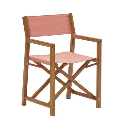 Embalaje de correo silla de exterior nórdica moderna con madera sólida y diseño plegable