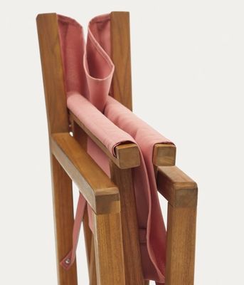 Embalaje de correo silla de exterior nórdica moderna con madera sólida y diseño plegable