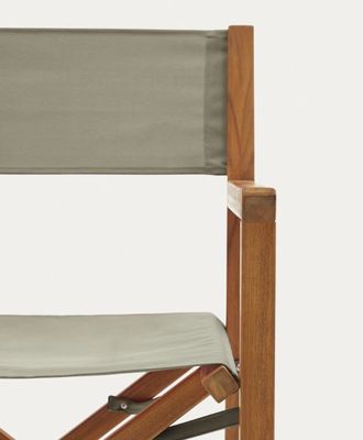 Embalaje de correo silla de exterior nórdica moderna con madera sólida y diseño plegable