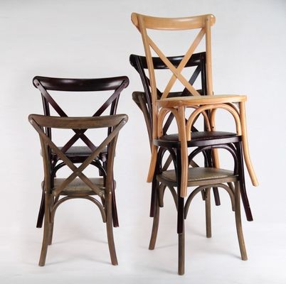 Silla trasera de rotín para comedor boda Silla de madera moderna en color marrón/natural/blanco/vino tinto 25 días Entrega