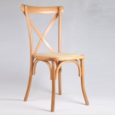 Silla trasera de rotín para comedor boda Silla de madera moderna en color marrón/natural/blanco/vino tinto 25 días Entrega