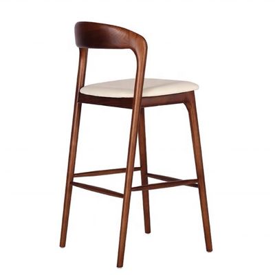 Muebles comerciales Silla alta taburete de bar para hoteles y restaurantes modernos Muebles de taburete de bar de madera