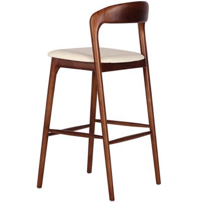 Muebles comerciales Silla alta taburete de bar para hoteles y restaurantes modernos Muebles de taburete de bar de madera
