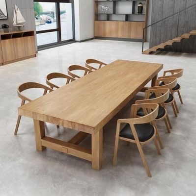Muebles de comedor Arte nórdico Mesa de comedor de madera maciza/Mesa de restaurante con estilo de diseño moderno