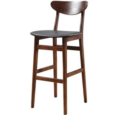 Silla de taburete de bar alta con asiento de cuero PU para instalaciones de ocio límite de peso 250kg con instalaciones de ocio