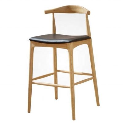 Silla de taburete de bar alta con asiento de cuero PU para instalaciones de ocio límite de peso 250kg con instalaciones de ocio