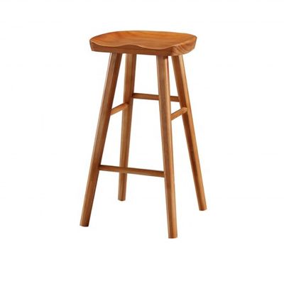Silla de bar moderna Restaurante Comedor Cocina Hotel Nórdico Muebles de madera sólida Color personalizable para un tipo específico