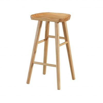 Silla de bar moderna Restaurante Comedor Cocina Hotel Nórdico Muebles de madera sólida Color personalizable para un tipo específico