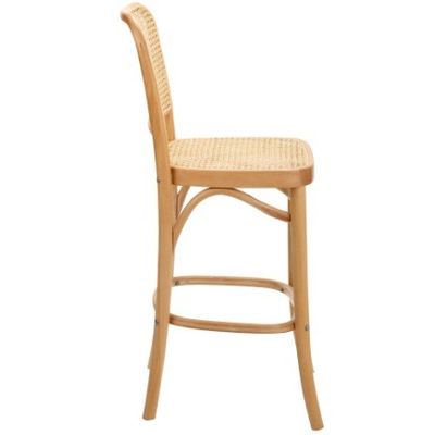 Muebles comerciales Taburete de escritorio de madera con marco natural y sin diseño plegado