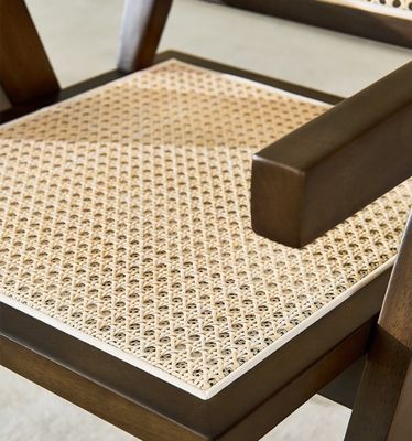 Servicio OEM aceptado Diseño moderno silla de rattan de madera sólida