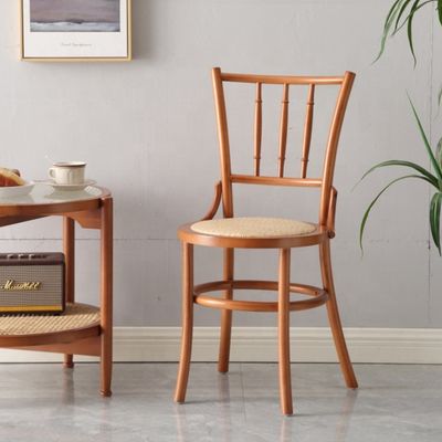 Silla de bar específica Silla de comedor de ratán Muebles de bar Silla de madera maciza para el comedor