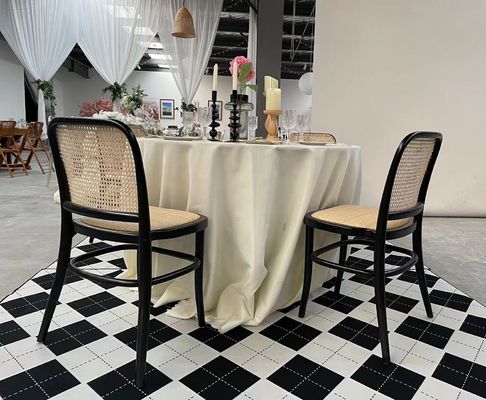 Silla de boda moderna de rotín para banquetes y bodas