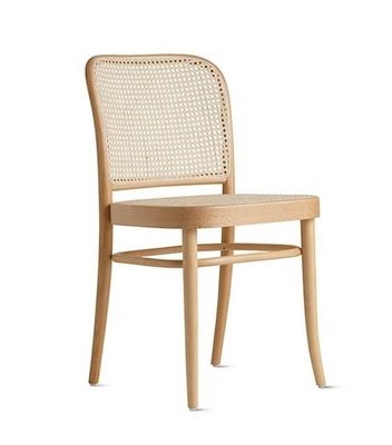Casa Muebles Silla de comedor de rotín de madera con diseño moderno