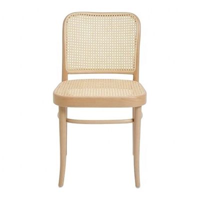 Casa Muebles Silla de comedor de rotín de madera con diseño moderno