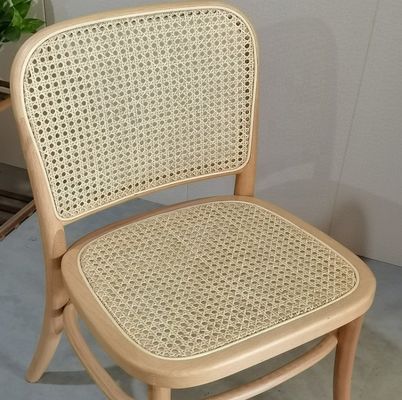 Casa Muebles Silla de comedor de rotín de madera con diseño moderno