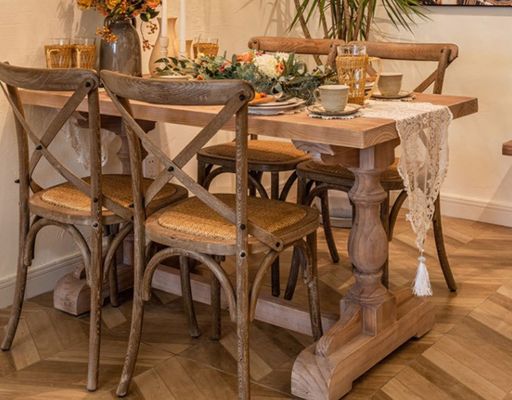 Silla de comedor con marco de madera de pino para diseño único de muebles cocina restaurante mesa plegable