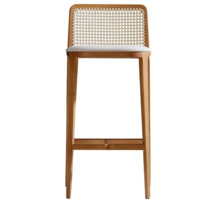 Muebles comerciales Silla de bar de madera sillas de rotín taburete de estilo moderno y venta