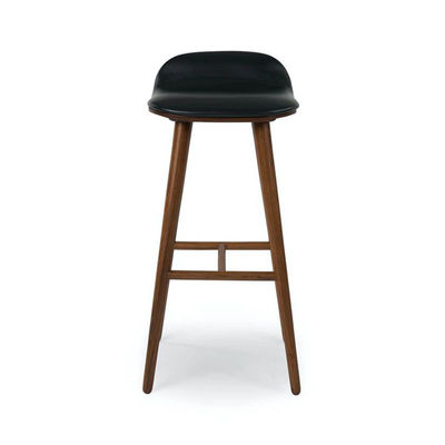 Taburetes de bar de madera de caoba de pie alto para asientos acolchados en bares y clubes