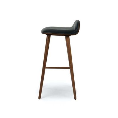 Taburetes de bar de madera de caoba de pie alto para asientos acolchados en bares y clubes